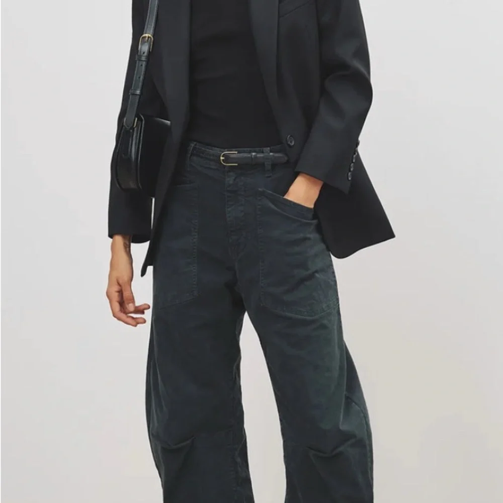 Nili Lotan Shon Carbon Bow Leg Pant 2 - Picture 4 of 9